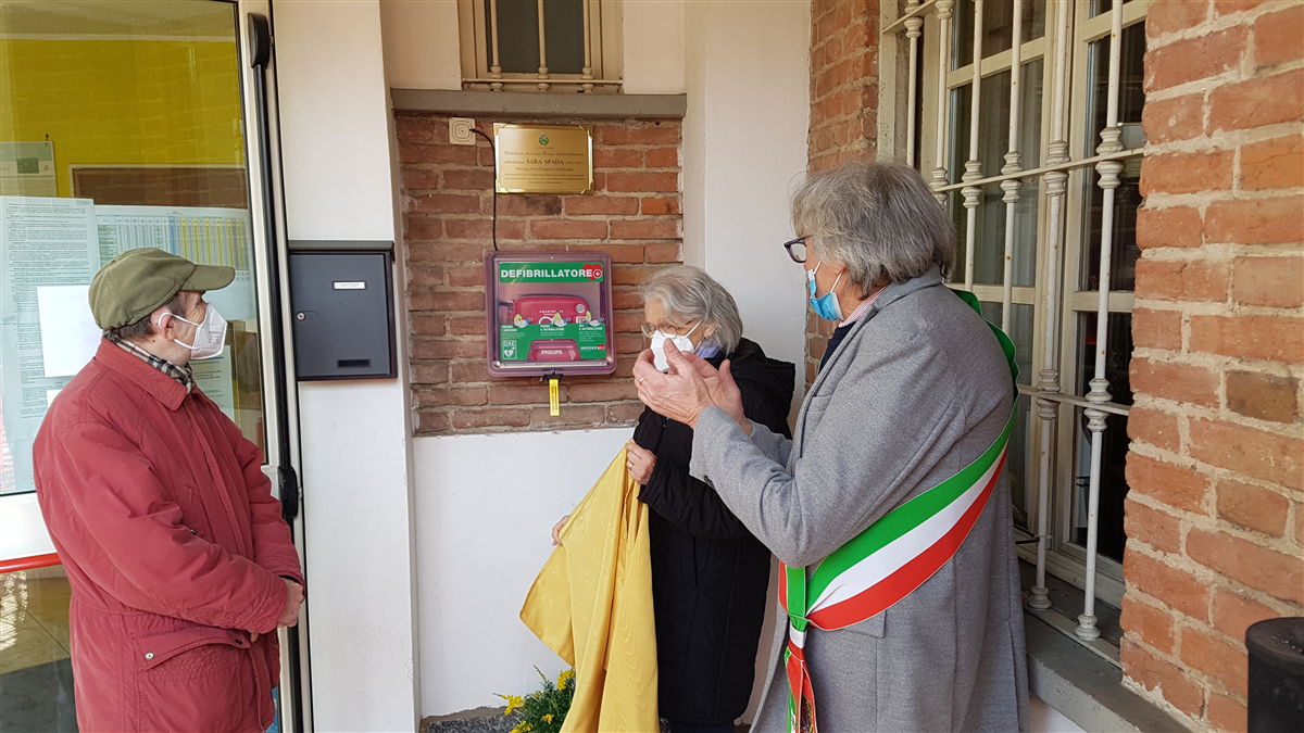 Inaugurazione DAE in memoria di SARA SPADA