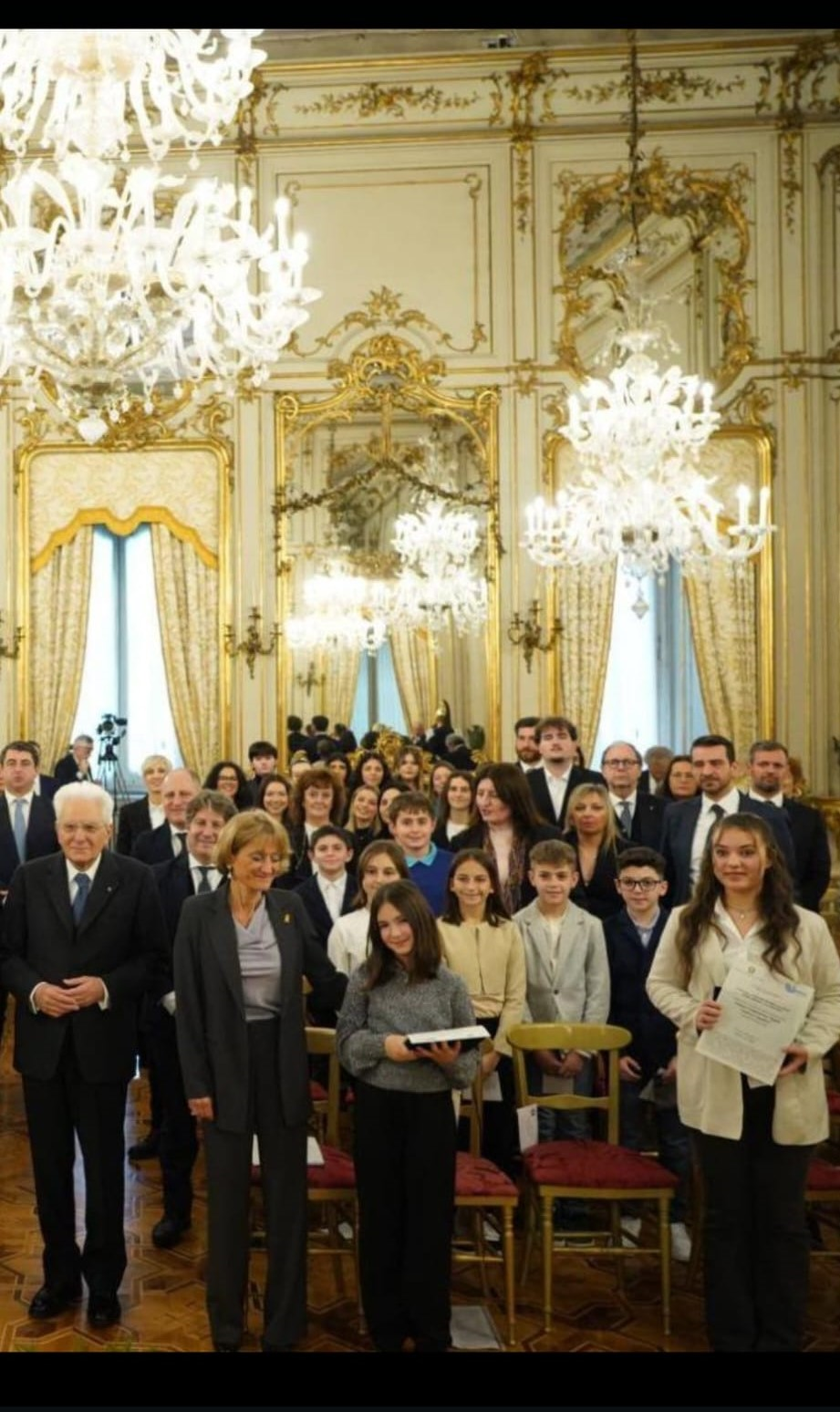 La premiazione al Quirinale dal Presidente Sergio Mattarella