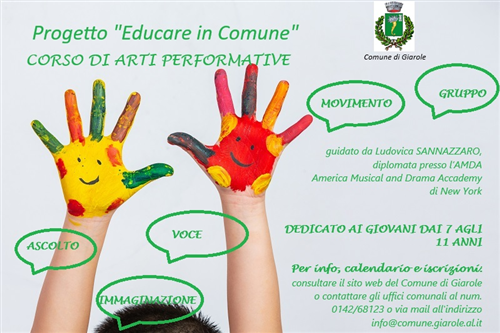 "Educare in Comune" - Corsi gratuiti per bambini e ragazzi